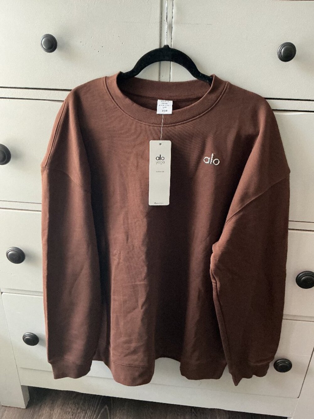 🤎 Designer Inspired Alo Yoga Brown Oversized Sweatshirt 3XL NWT